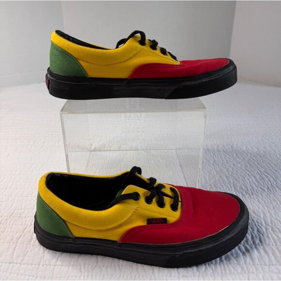 Vans Era Rasta Color block Canvas Skater Shoes Sneakers SZ Men 5.5/W-7 - Picture 2 of 8